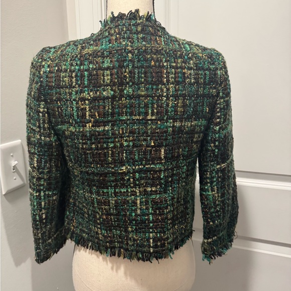 ASO BLAIR WALDORF GREEN TWEED BLAZER - IT40/4 - Picture 2 of 6